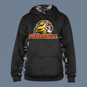 Football - Adult Camo Color Block Hooded Fleece